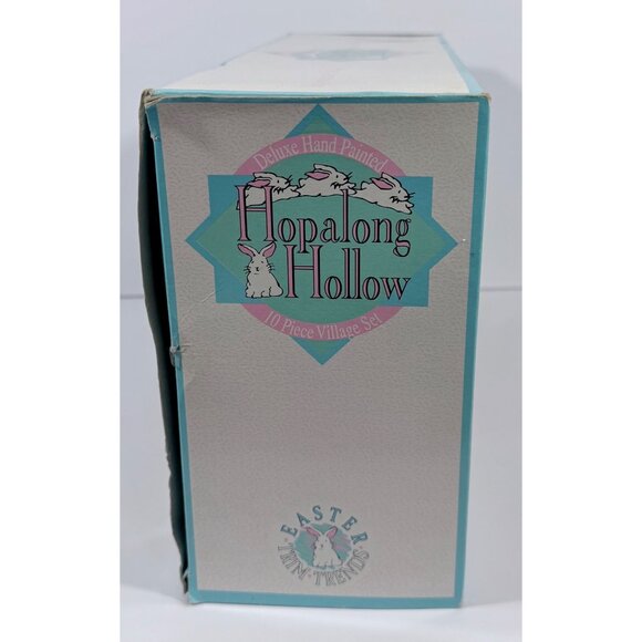 Hopalong Hollow Hand-Painted Porcelain Easter Village 10...
